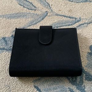 Neiman Marcus Collection Black Fabric Wallet EUC